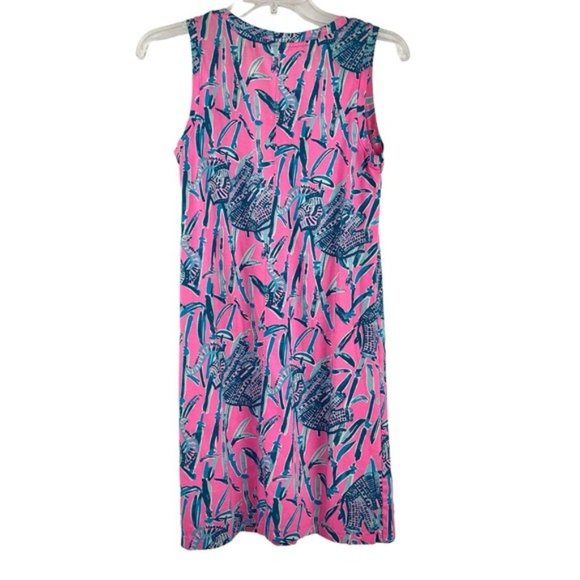 Lilly Pulitzer Hot Pink Elephant Shift Raylee Tank Dress - Picture 5 of 5